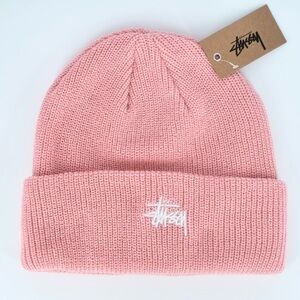 Stüssy Pink Cuffed Knit Beanie One Size Brand New with Tag